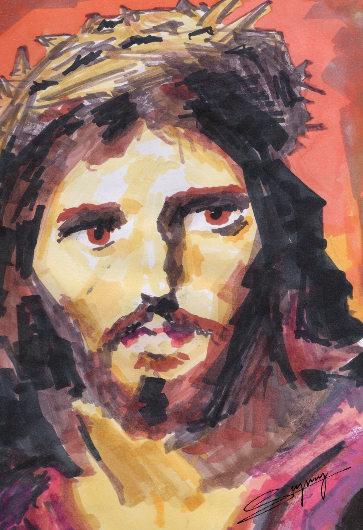 "Luke 23:35" A4 Print